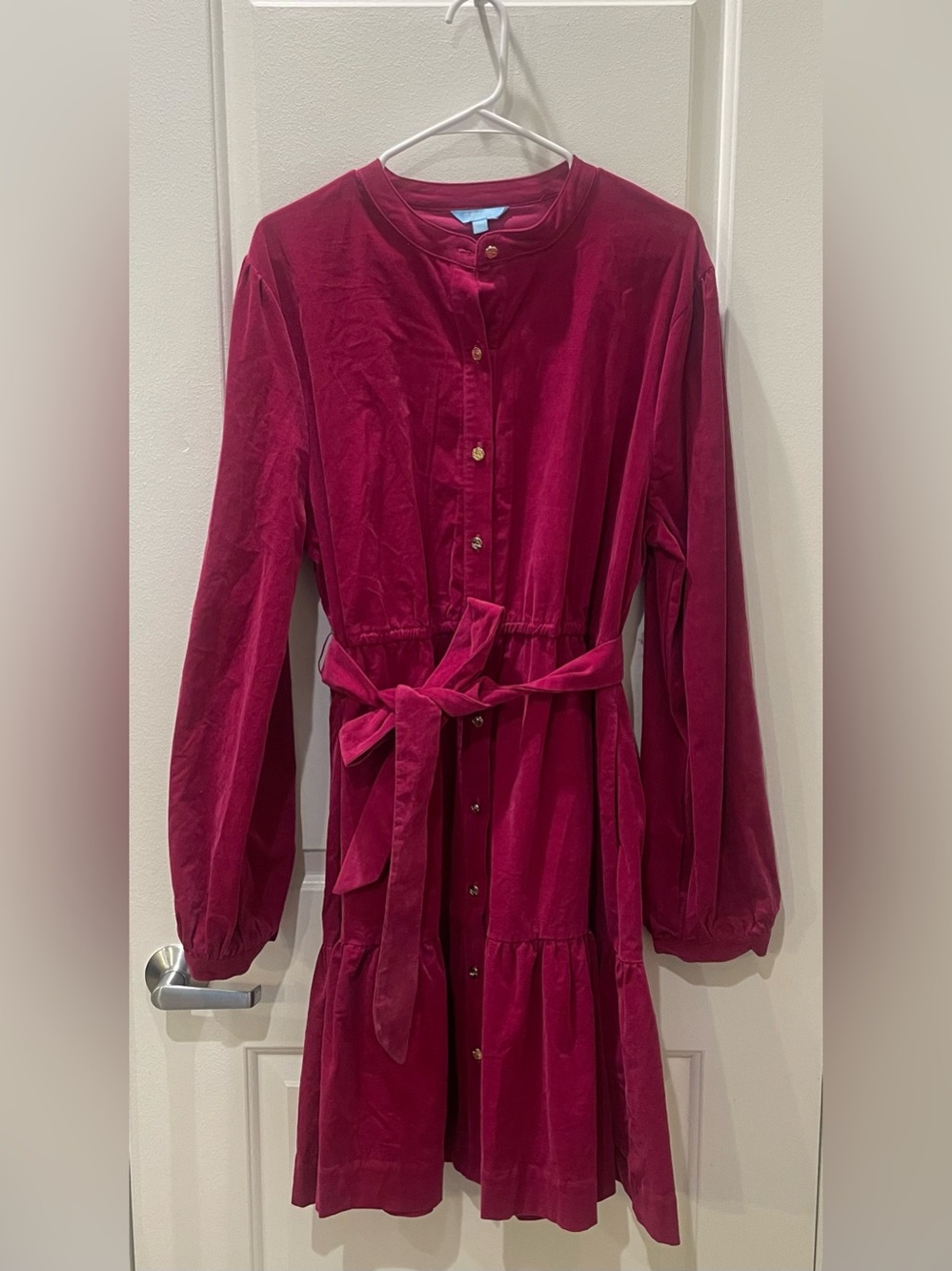 NEW…Draper James Tie-Waist Long Sleeve Dress - Picture 2 of 5